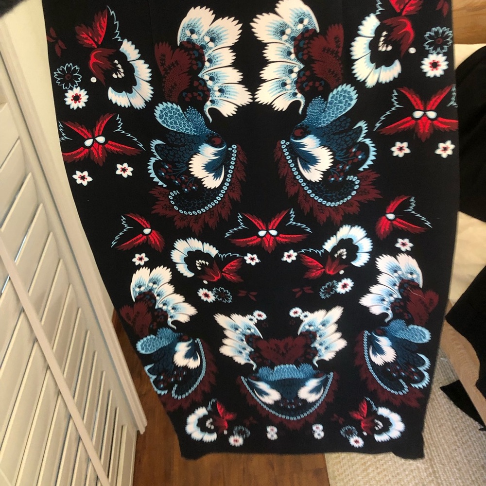 ALC dry clean floral mid skirt